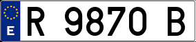 Trailer License Plate